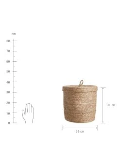 Schlussverkauf 🧨 Dekoration Butlers Korb Mit Deckel Ø35cm RUSH ROPE In Natur Günstig Kaufen 👏 -BUTLERS Verkäufe butlers korb mit deckel o35cm rush rope in natur 2