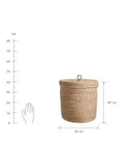 Angebote ✨ Dekoration Butlers Korb Mit Deckel Ø40cm RUSH ROPE In Natur Günstig Kaufen ⌛ -BUTLERS Verkäufe butlers korb mit deckel o40cm rush rope in natur 2