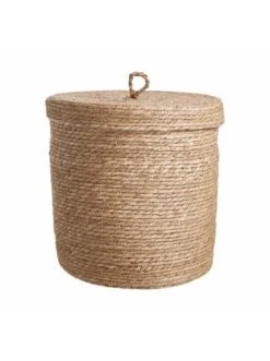 Angebote ✨ Dekoration Butlers Korb Mit Deckel Ø40cm RUSH ROPE In Natur Günstig Kaufen ⌛