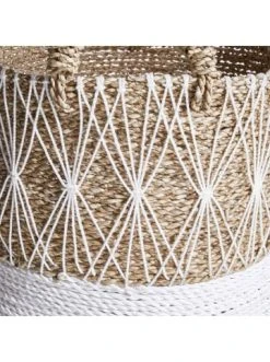 Am billigsten 🔔 Dekoration Butlers Korb Ø40cm WHITE BEACH In Natur-Weiß Günstig Kaufen ❤️ -BUTLERS Verkäufe butlers korb o40cm white beach in natur weiss 2