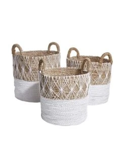 Am billigsten 🔔 Dekoration Butlers Korb Ø40cm WHITE BEACH In Natur-Weiß Günstig Kaufen ❤️ -BUTLERS Verkäufe butlers korb o40cm white beach in natur weiss 4