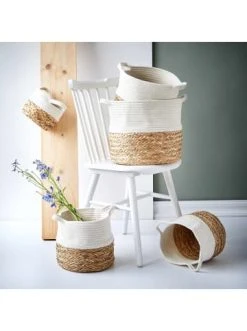 Besorgen ⭐ Dekoration Butlers Korb Rund Ø29cm COTTON BRAID In Natur-Weiß Günstig Kaufen 🤩 -BUTLERS Verkäufe butlers korb rund o29cm cotton braid in natur weiss 5