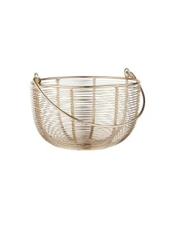 Bestes Angebot ⭐ Dekoration Butlers Korb Rund Ø30cm MORGAN In Gold Günstig Kaufen 🤩 -BUTLERS Verkäufe butlers korb rund o30cm morgan in gold 1