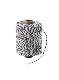 Schlussverkauf ✨ Büro-, Schulbedarf & Kreativbedarf Butlers Kordel COTTON TWIST In Schwarz-Weiß Günstig Kaufen 🔔