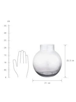 Coupon 😍 Dekoration Butlers Kugelvase Höhe 23cm GLOBE In Transparent-Grau Günstig Kaufen ⭐ -BUTLERS Verkäufe butlers kugelvase hohe 23cm globe in transparent grau 2