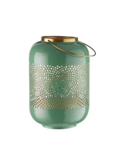 Bester Verkauf 🎁 Dekoration Butlers Laterne Höhe 30cm EMILIE In Mint-Gold Günstig Kaufen ⌛