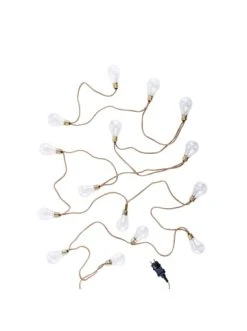 Budget 😉 Lampen & Leuchten Butlers LED Lichterkette Mit Naturseil 15 Lichter Und Stecker BULB LIGHTS In Natur Günstig Kaufen ⌛