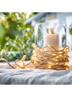 Brandneu 👏 Weihnachten Butlers LED Outdoor-Lichterkette Naturseil 100 Lichter Mit Stecker FARMHOUSE In Natur Günstig Kaufen ❤️ -BUTLERS Verkäufe butlers led outdoor lichterkette naturseil 100 lichter mit stecker farmhouse in natur 4