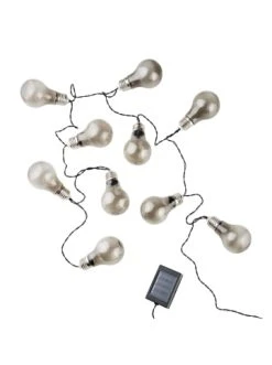 Aktion ⌛ Weihnachten Butlers Lichterkette Solar Mit 10 Glühbirnen SUNLIGHT In Grau Günstig Kaufen 🧨