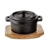 Bester Verkauf ✨ Küche Butlers Mini-Serviertopf Mit Holzuntersetzer L 14 X B 11cm HOT IRON In Schwarz Günstig Kaufen 🔥 -BUTLERS Verkäufe butlers mini serviertopf mit holzuntersetzer l 14 x b 11cm hot iron in schwarz