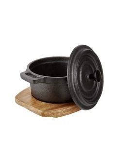 Bester Verkauf ✨ Küche Butlers Mini-Serviertopf Mit Holzuntersetzer L 14 X B 11cm HOT IRON In Schwarz Günstig Kaufen 🔥 -BUTLERS Verkäufe butlers mini serviertopf mit holzuntersetzer l 14 x b 11cm hot iron in schwarz 3