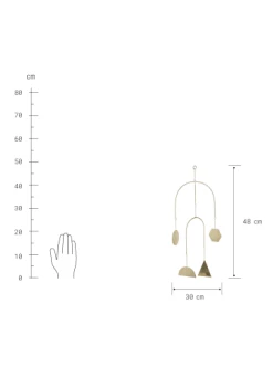 Bester Verkauf 😀 Dekoration Butlers Mobile 4 Ornamente Länge 48cm PEACEFUL HOME In Gold Günstig Kaufen ✔️ -BUTLERS Verkäufe butlers mobile 4 ornamente lange 48cm peaceful home in gold 1