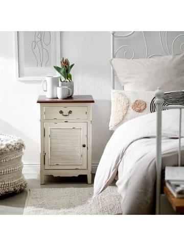 Neu 🛒 Möbel Butlers Nachttisch CABOTT COVE In Creme-Braun Günstig Kaufen 😀 4 Neu 🛒 Möbel Butlers Nachttisch CABOTT COVE In Creme-Braun Günstig Kaufen 😀 – Bild 2