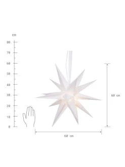 Bestes Angebot 🔔 Büro-, Schulbedarf & Kreativbedarf Butlers Papierstern 18-Arme Ø60cm LATERNA MAGICA In Weiß Günstig Kaufen 😉 -BUTLERS Verkäufe butlers papierstern 18 arme o60cm laterna magica in weiss 2