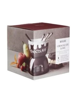 Auslauf 🤩 Küche Butlers Schokoladenfondue 6-tlg. CHOCOLATE LOVE In Dunkelbraun Günstig Kaufen 😀 -BUTLERS Verkäufe butlers schokoladenfondue 6 tlg chocolate love in dunkelbraun 3