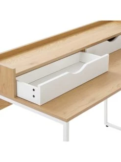 Bestes Angebot ❤️ Möbel Butlers Schreibtisch MODERNIST In Weiß-Natur Günstig Kaufen 🥰 -BUTLERS Verkäufe butlers schreibtisch modernist in weiss natur 5
