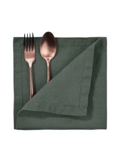 Am billigsten 😍 Heimtextilien Butlers Serviette 42x42cm RIGA In Dunkelgrün Günstig Kaufen 🔔