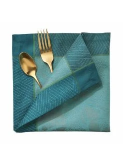 Bestpreis 🎉 Heimtextilien Butlers Serviette L 41 X B 41cm GREEN HOUSE In Petrol Günstig Kaufen 😉