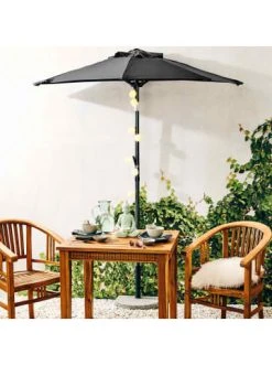 Bestpreis 🧨 Garten & Balkon Butlers Sonnenschirm Halbrund Mit Knickgelenk Und Kurbel SIESTA In Anthrazit Günstig Kaufen 🥰 -BUTLERS Verkäufe butlers sonnenschirm halbrund mit knickgelenk und kurbel siesta in anthrazit 1
