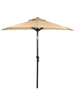 Schlussverkauf 🧨 Garten & Balkon Butlers Sonnenschirm Halbrund Mit Knickgelenk Und Kurbel SIESTA In Beige Günstig Kaufen ❤️ -BUTLERS Verkäufe butlers sonnenschirm halbrund mit knickgelenk und kurbel siesta in beige 2