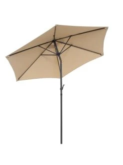 Schlussverkauf 🎁 Garten & Balkon Butlers Sonnenschirm Mit Kurbel Ø180cm SIESTA In Beige Günstig Kaufen ⭐