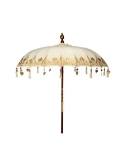 Aktion 💯 Garten & Balkon Butlers Sonnenschirm Ø180cm ORIENTAL LOUNGE In Creme Günstig Kaufen 🧨