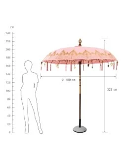 Schlussverkauf ✔️ Garten & Balkon Butlers Sonnenschirm Ø180cm ORIENTAL LOUNGE In Pink Günstig Kaufen 😍 -BUTLERS Verkäufe butlers sonnenschirm o180cm oriental lounge in pink 2