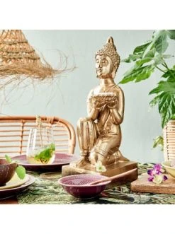 Budget 🔥 Dekoration Butlers Statue Mit Kerzenteller Höhe 44cm BALI In Gold Günstig Kaufen 🔥 -BUTLERS Verkäufe butlers statue mit kerzenteller hohe 44cm bali in gold 1