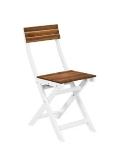 Angebote ⌛ Garten & Balkon Butlers Stuhl MORNING STAR In Weiß-Braun Günstig Kaufen ⭐