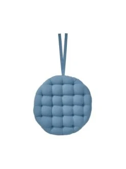 Neu 🛒 Garten & Balkon Butlers Stuhlkissen Mit Bändchen Ø42cm SOLID In Blau Günstig Kaufen 😍