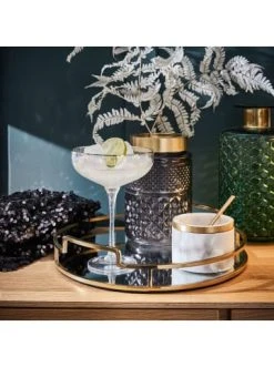 Billig 👏 Küche Butlers Tablett Mit Spiegelplatte Ø33 M ART DECO In Gold Günstig Kaufen 😉 -BUTLERS Verkäufe butlers tablett mit spiegelplatte o33 m art deco in gold 1