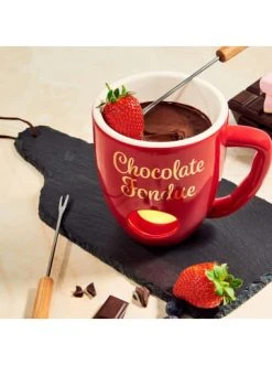 Bester Verkauf 😍 Küche Butlers Tasse Mit 2 Gabeln CHOCOLATE FONDUE In Rot Günstig Kaufen 😉 -BUTLERS Verkäufe butlers tasse mit 2 gabeln chocolate fondue in rot 1