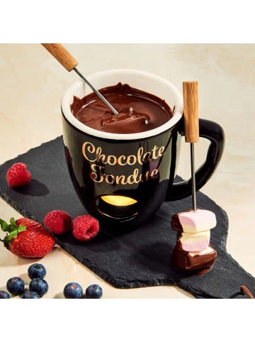 Besorgen 🔔 Küche Butlers Tasse Mit 2 Gabeln CHOCOLATE FONDUE In Schwarz Günstig Kaufen 🤩 4 Besorgen 🔔 Küche Butlers Tasse Mit 2 Gabeln CHOCOLATE FONDUE In Schwarz Günstig Kaufen 🤩 – Bild 2