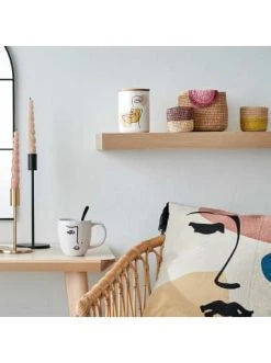 Aktion ✨ Küche Butlers Tasse Mit Gesicht 350ml LINE ART In Weiß Günstig Kaufen 😀 -BUTLERS Verkäufe butlers tasse mit gesicht 350ml line art in weiss 3