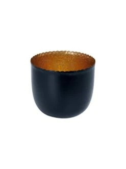 Bestes Angebot 🛒 Dekoration Butlers Teelichthalter Höhe 9cm DELIGHT In Schwarz-Gold Günstig Kaufen ❤️