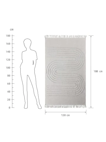 Budget ✨ Heimtextilien Butlers Teppich Mit Fransen L 120 X B 180cm COTTON WAY In Hellgrau Günstig Kaufen ❤️ 5 Budget ✨ Heimtextilien Butlers Teppich Mit Fransen L 120 X B 180cm COTTON WAY In Hellgrau Günstig Kaufen ❤️ – Bild 3