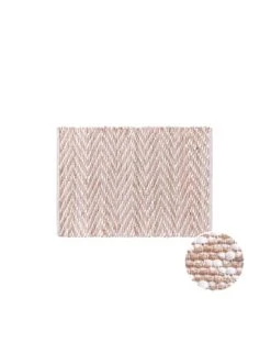 Neu 🌟 Heimtextilien Butlers Teppich Zickzack L 60 X B 90cm ETHNO LODGE In Natur-Weiß Günstig Kaufen 🌟