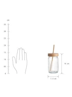 Schlussverkauf 🔥 Küche Butlers Trinkglas Mit Bambusdeckel 450ml GREEN TASTE In Transparent-Natur Günstig Kaufen 🎉 -BUTLERS Verkäufe butlers trinkglas mit bambusdeckel 450ml green taste in transparent natur 2