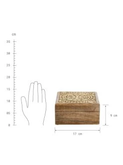 Billig ✨ Dekoration Butlers Truhe Mit Schnitzerei L 17 X B 17cm TREASURE In Hellbraun-Gold Günstig Kaufen ❤️ -BUTLERS Verkäufe butlers truhe mit schnitzerei l 17 x b 17cm treasure in hellbraun gold 2