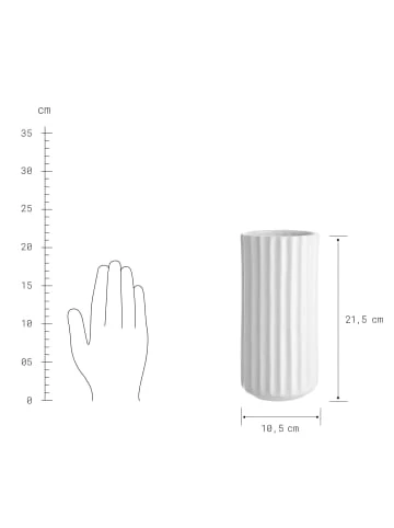 Brandneu 🎉 Dekoration Butlers Vase Höhe 21cm LIV In Weiß Günstig Kaufen 🎁 5 Brandneu 🎉 Dekoration Butlers Vase Höhe 21cm LIV In Weiß Günstig Kaufen 🎁 – Bild 3