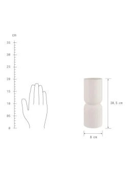 Besorgen 😉 Dekoration Butlers Vase Höhe 21cm TWO-PART In Weiß Günstig Kaufen 🔔 -BUTLERS Verkäufe butlers vase hohe 21cm two part in weiss 3