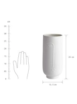 Angebote 😉 Dekoration Butlers Vase Höhe 29cm LINE ART In Weiß Günstig Kaufen 💯 -BUTLERS Verkäufe butlers vase hohe 29cm line art in weiss 2