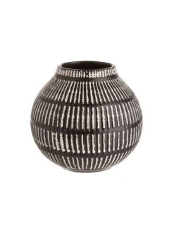 Schlussverkauf ✔️ Dekoration Butlers Vase Streifen Höhe 13cm MALOU In Schwarz-Weiß Günstig Kaufen 🛒