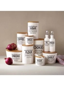 Angebote 🔥 Küche Butlers Vorratsdose Coffee 1100ml KARLTON BROS. In Weiß Günstig Kaufen 🌟 -BUTLERS Verkäufe butlers vorratsdose coffee 1100ml karlton bros in weiss 3