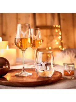 Günstiges butlers Geschäft -BUTLERS Verkäufe butlers weinglas mit hirschkopf 360ml mountain love in transparent 1