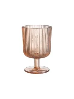 Schlussverkauf 🤩 Küche Butlers Weinglas Mit Rillen 250 Ml CHELSEA In Pastellorange Günstig Kaufen ✔️