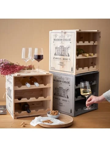 Schlussverkauf ✔️ Möbel Butlers Weinregal VINOTHEK In Natur Günstig Kaufen 😉 4 Schlussverkauf ✔️ Möbel Butlers Weinregal VINOTHEK In Natur Günstig Kaufen 😉 – Bild 2