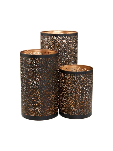 Aktion 🔥 Dekoration Butlers Windlicht Punktdesign Höhe 15 Cm LUMINOUS In Schwarz-Gold Günstig Kaufen 🔥 5 Aktion 🔥 Dekoration Butlers Windlicht Punktdesign Höhe 15 Cm LUMINOUS In Schwarz-Gold Günstig Kaufen 🔥 – Bild 3